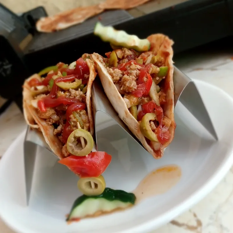 Taco de carne🌮 (Tortilla  mexicana original)