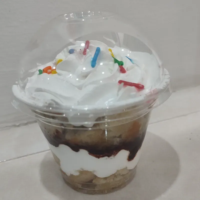 Panetela en vaso