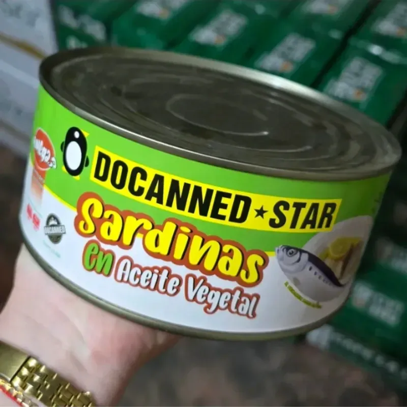 Latas Extra Grandes de Sardina en Aceite Vegetal 