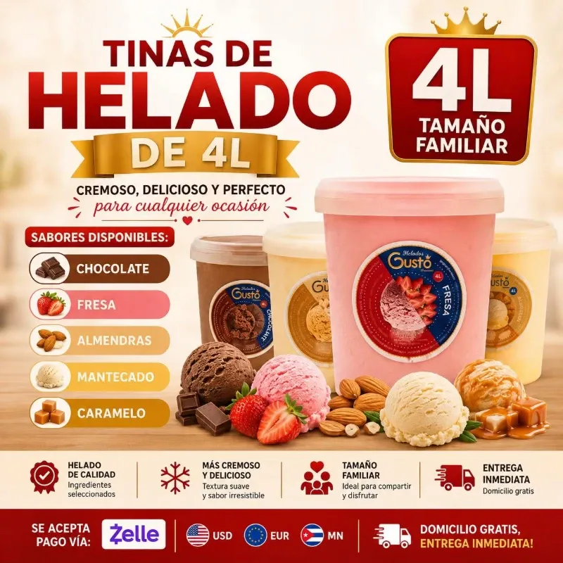 Cubeta de Helado Gusto