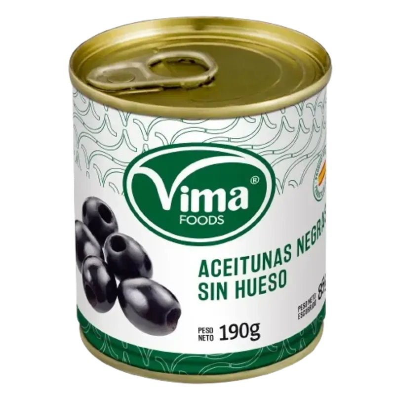 Aceitunas Negras Sin Hueso 190 gr