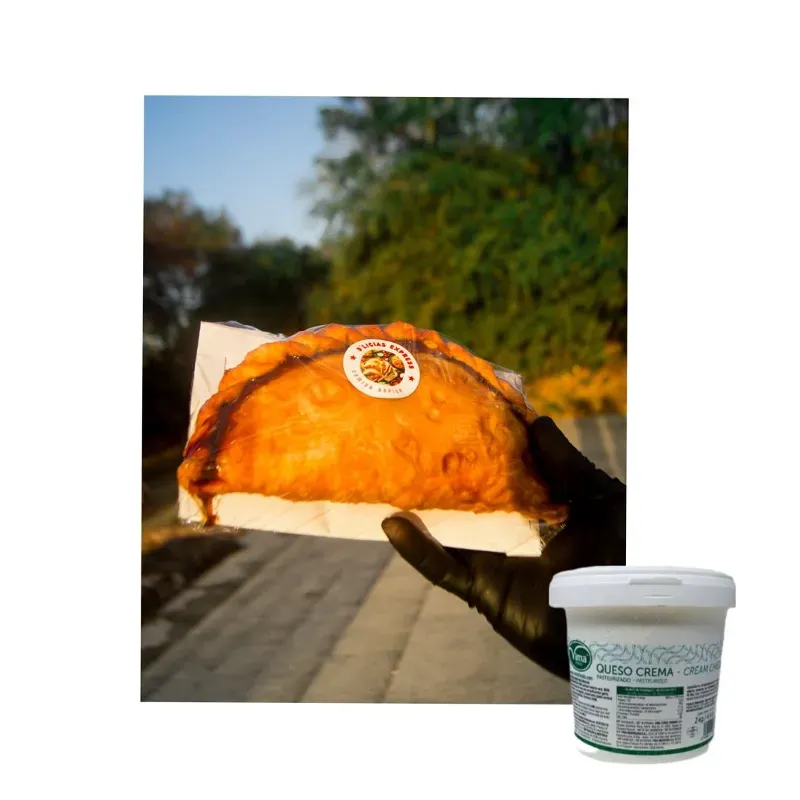Jamon pierna y queso crema 