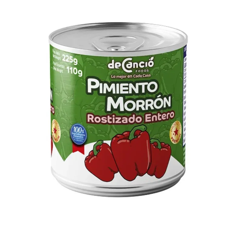 Pimiento Morrón rostizado entero deCancio Foods (225g)