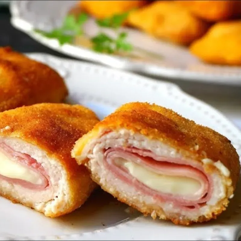 Pollo con Jamón y Queso