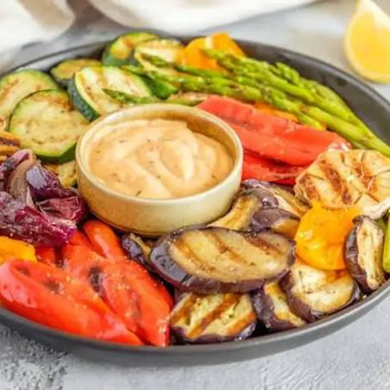 Vegetales Asados al Carbón 