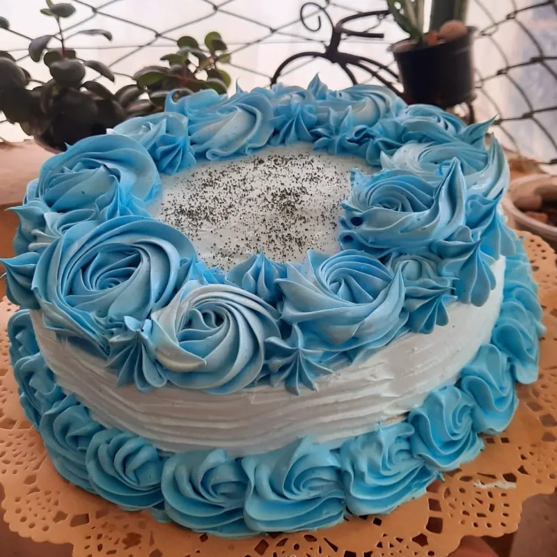 Minicake azul