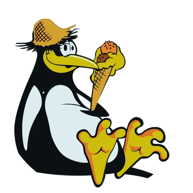 Logo de Heladería Cremería El pingüino 🐧